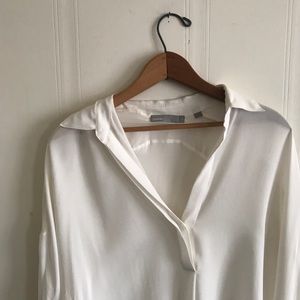 Vince Oversized Chiffon Top